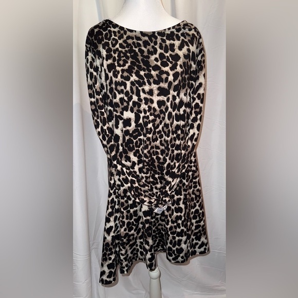 lildy Dresses & Skirts - Casual Leopard Print Long Sleeve Dress with pockets